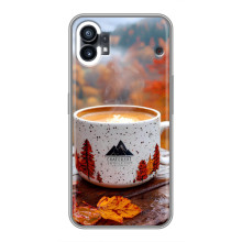 Чехол с уникальным дизайном «Осень с кофе» для RealMe P3 Ultra – Кофе на природе