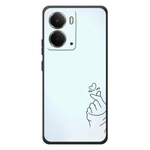 Чехлы (Знак сердечка) на RealMe P3 – Сердце на голубом