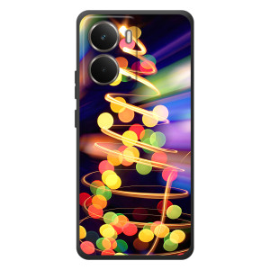 Чехол Новогодняя Елка на RealMe P3 (Гирлянды)