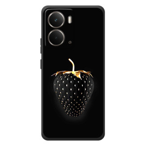 Чехол с изображением  вкусной еды для RealMe P3 – Чёрная клубника