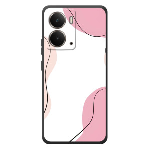 Чехол цветочный дизайн для RealMe P3 (Розовый фон)