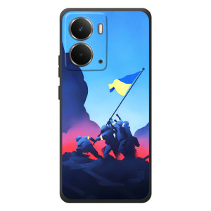 Чехол с украинским воином на RealMe P3 – Украинский прапор