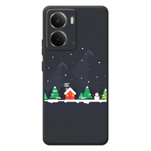 Силиконовый бампер на рождество для RealMe P3 – Город зимний