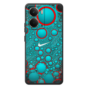 Силиконовый Чехол на RealMe P3 с картинкой Nike (Найк зеленый)