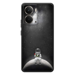 Силиконовый Чехол с принтом "Космонавты" на RealMe P3 – Космонавт романтик