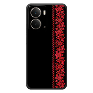 Силиконовый Чехол на RealMe P3 – Красная Вышиванка
