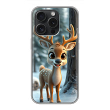 Яркий чехол для RealMe P4 Pro с Зимними Оленятами – Оленёнок в лесу