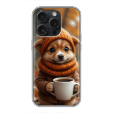 Друкований чохол 'Звірята з кавою' для RealMe P4 Pro – Песик з кавою