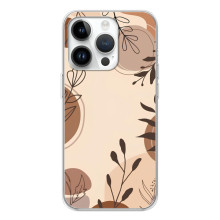 Чехол с цветочным принтом на РеалМе Р4 – Коричневые цветы