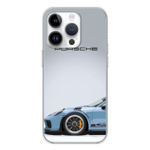 Чохол з авто Порше для RealMe P4 – Блакитний Порше