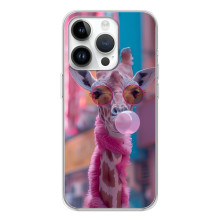 Чехол с принтом стильные животные для РеалМе Р4 – Стильный жирав