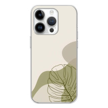 Силконовий чохол з принтом в квітах на RealMe P4 (Монстера зелена)