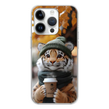 Друкований чохол 'Звірята з кавою' для RealMe P4 – Тигр з кавою