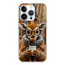 Друкований чохол 'Звірята з кавою' для RealMe P4 – Жираф з кавою