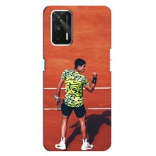 Чехлы с принтом Спортивная тематика для Realme Q3 – Алькарас Теннисист