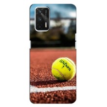 Чохли з прінтом Спортивна тематика для Realme Q3 – Тенісний корт