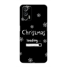 Рождественские, Праздничные Чехлы для Реалми Кю 3 (Christmas loading)