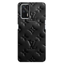 Текстурный Чехол Louis Vuitton для Реалми Кю 3 – Черный ЛВ