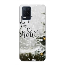 Новорічні, Святкові Чохли для Realme Q3I - 2024 год – Let it snow