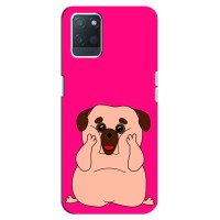 Чехол (ТПУ) Милые собачки для Realme V11 – Веселый Мопсик