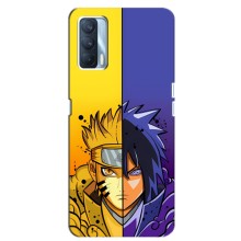 Купить Чехлы на телефон с принтом Anime для Реалми В15 (Naruto Vs Sasuke)