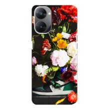 Бренднові Чохли для Realme V30 - (PREMIUMPrint) – Nike цветы