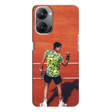 Чехлы с принтом Спортивная тематика для Realme V30 (Алькарас Теннисист)