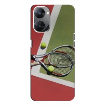 Чохли з прінтом Спортивна тематика для Realme V30 – Ракетки теніс