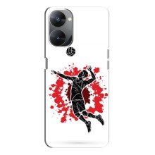 Чехлы с принтом Спортивная тематика для Realme V30 (Волейболист)