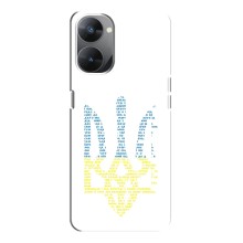 Чехлы для Realme V30  Укр. Символика (AlphaPrint) (Герб из букв)