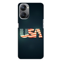 Чехол Флаг USA для Realme V30 (USA)