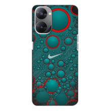 Силиконовый Чехол на Realme V30 с картинкой Nike (Найк зеленый)
