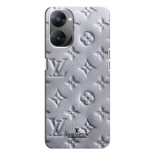 Текстурный Чехол Louis Vuitton для Реалми В30 (Белый ЛВ)