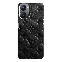 Текстурный Чехол Louis Vuitton для Реалми В30 – Черный ЛВ