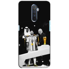 Чехлы для Realme X2 Pro (Leo чемпион) (AlphaPrint) (Месси в накидке)