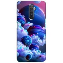 Чехлы КОСМОС для Realme X2 Pro – Синие планеты