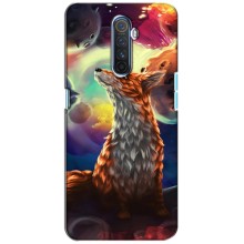 Чехлы с картинкой Лисички для Realme X2 Pro (VPrint) (Лисица в космосе)