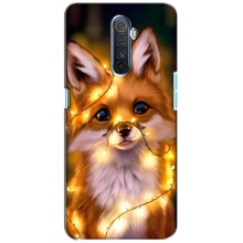 Чехлы с картинкой Лисички для Realme X2 Pro (VPrint) (Лисичка в гирляндах)