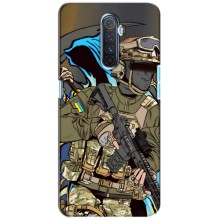 Чехлы с картинкой ЗСУ для Realme X2 Pro (AlphaPrint) (Воин ВСУ)