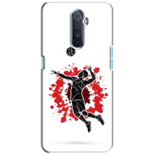 Чехлы с принтом Спортивная тематика для Realme X2 Pro (Волейболист)