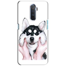 Чехлы с собаками для Realme X2 Pro (VPrint) (Довольный Хаски)