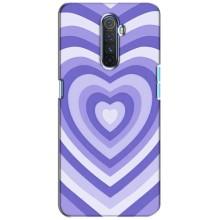Чохли з тематикою "Маленькі Сердчеки" на Realme X2 Pro (Серце фіолет)