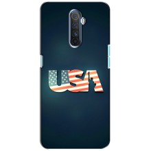 Чехол Флаг USA для Realme X2 Pro