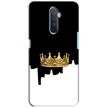 Чехол (Корона на чёрном фоне) для Реалми Х2 Про (Золотая корона)