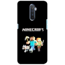 Чехол Майнкрафт на Realme X2 Pro (AlphaPrint) Minecraft (герои Minecraft)