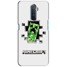 Чехол Майнкрафт на Realme X2 Pro (AlphaPrint) Minecraft (крипер Майнкрафт)