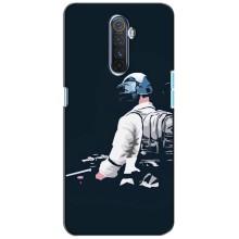 Силиконовый чехол с картинкой "Герой Pubg" на Realme X2 Pro – В экиперовке
