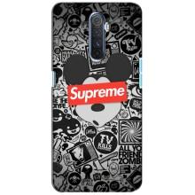 Чехол с Брендами одежды на Реалми Х2 Про – Supreme Маус