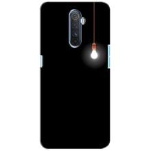 Чехол с картинками на черном фоне для Realme X2 Pro – Лампочка