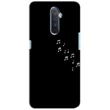 Чехол с картинками на черном фоне для Realme X2 Pro – Ноты